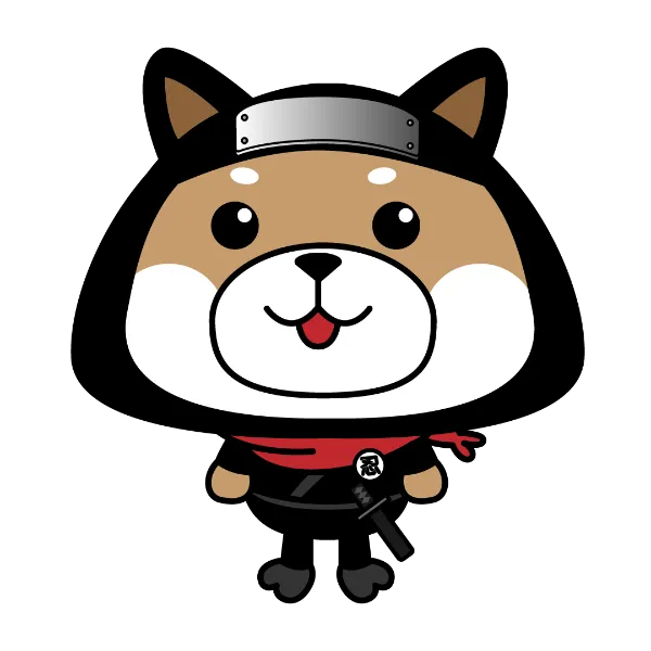Ninja + Kabuki Tokyo の忍犬マスコット「ニンケン」
