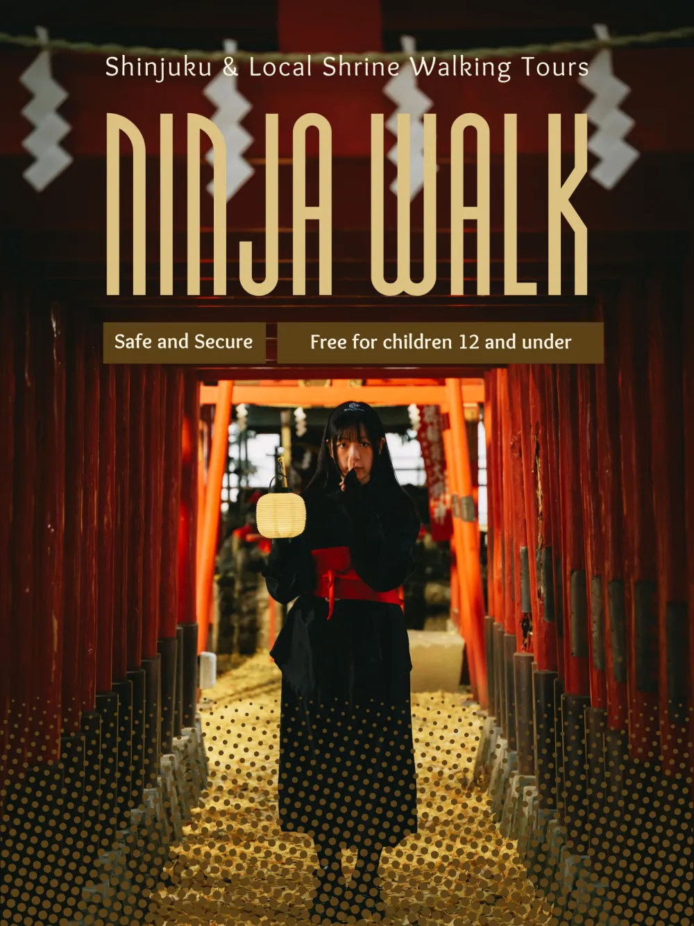 忍者ウォーク（神社めぐり）ツアーのポスター
