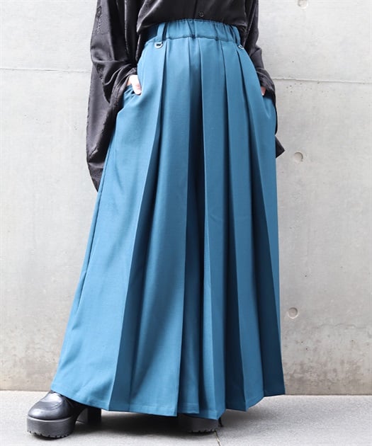 プリーツ袴パンツ