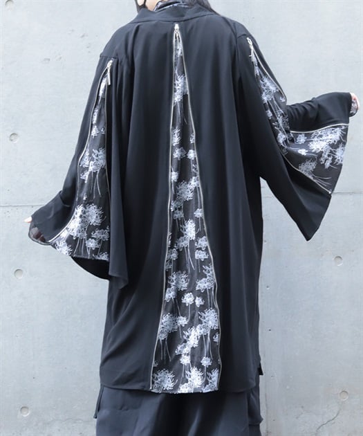 彼岸花ジップロング羽織
