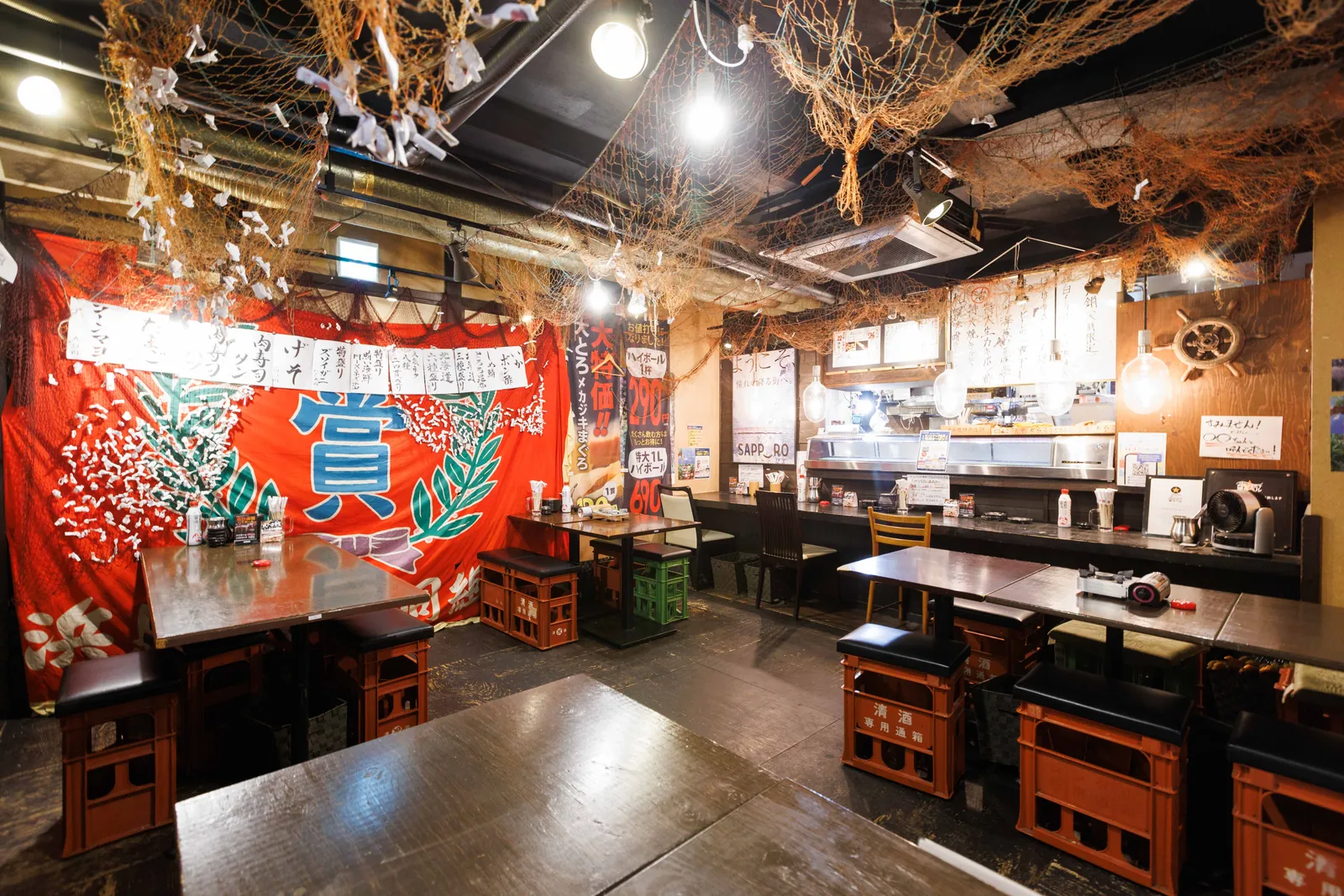 新栄の海鮮居酒屋 道南農林水産部 新栄店の宴会向け店内